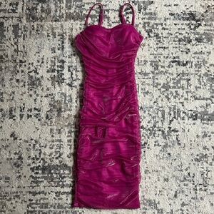 City studios Pink Ruched Dress